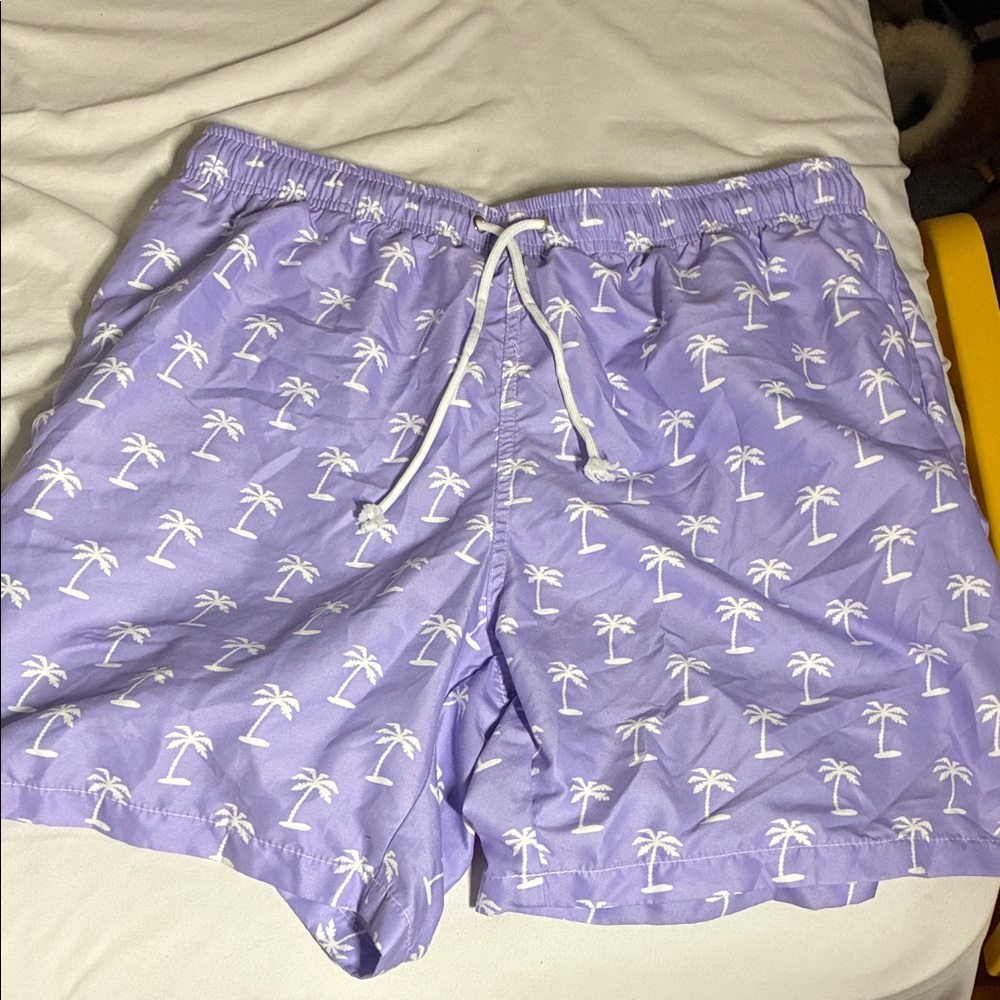 Purple Palm Tree Men's Shorts